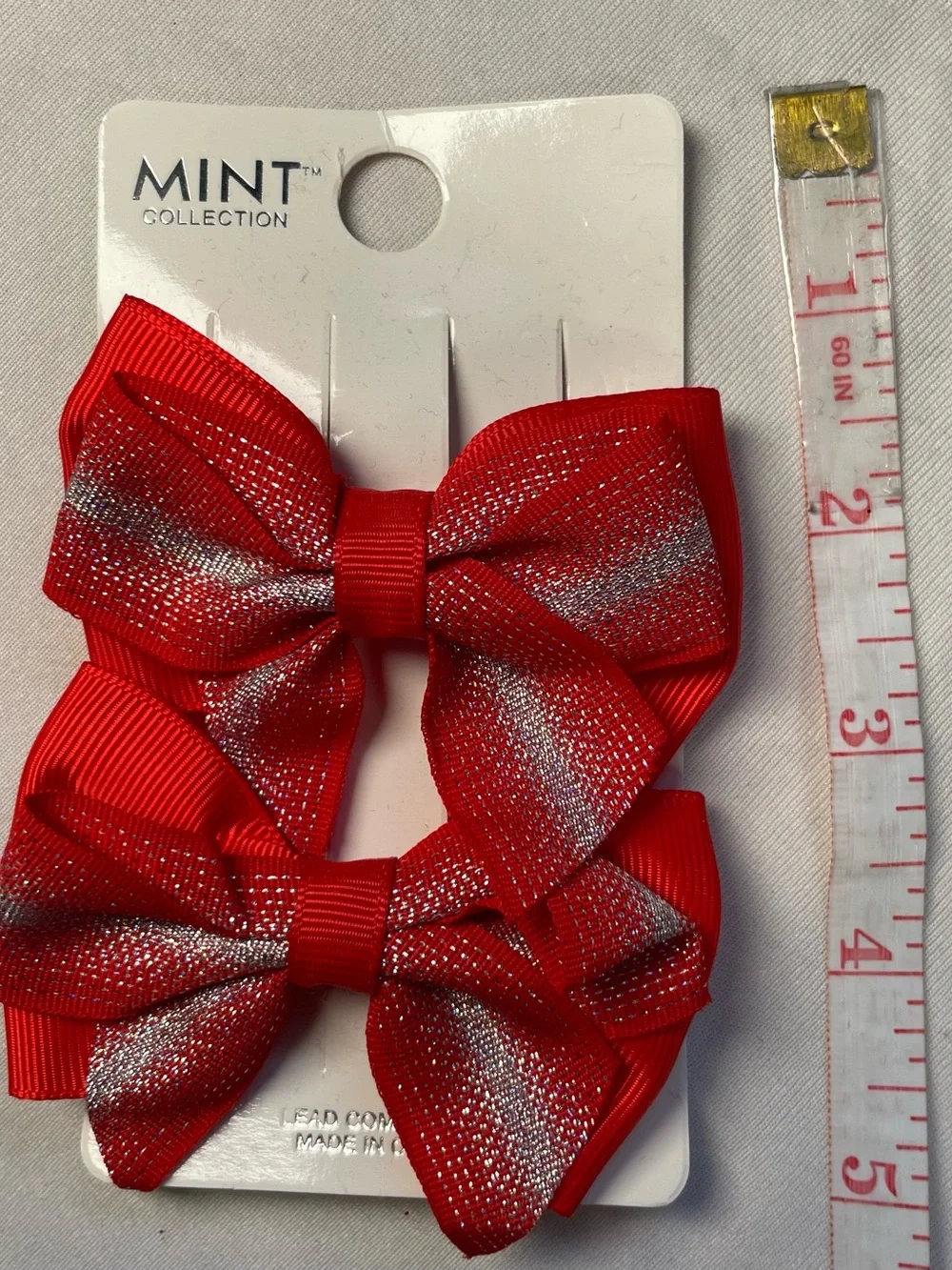Disney Birthday Cupcake Minnie Mickey Ears Headband And Hair Bows Bundle